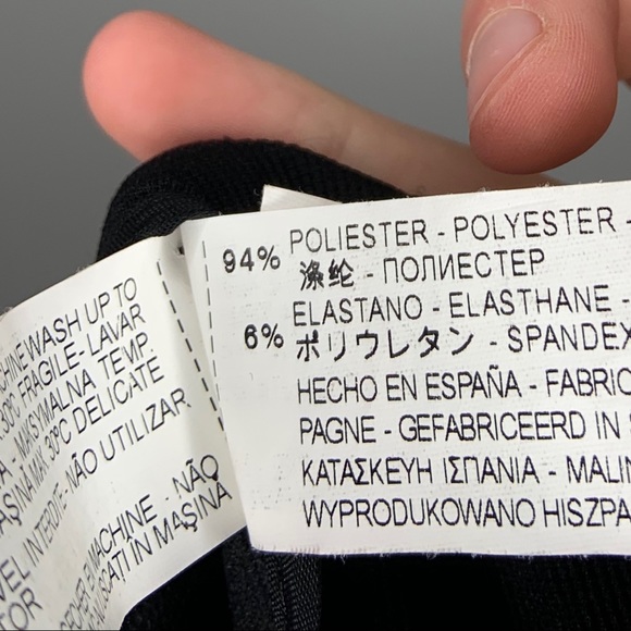 Zara Basic Mini Pencil Skirt Black Small - Picture 5 of 5